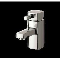 cube basin mixer tap with push waste