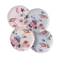 cuckoo tea plate set of 4