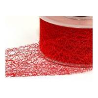 Cut-Edge Web Mesh Fancy Ribbon