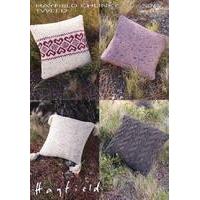 cushions in hayfield chunky tweed 7496