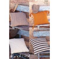 Cushion Covers in Hayfield Chunky with Wool (7304)