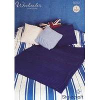 Cushions and Throw in Stylecraft Swift Knit Stripes (9043)