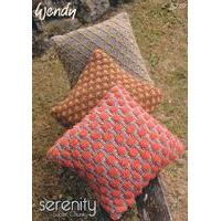Cushions and Bowl in Wendy Serenity Super Chunky (5749)