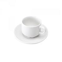 Cup and Saucer Pack of 6 White 305091