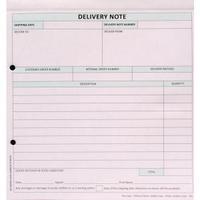 custom forms whitepinkblue 3 part delivery note pack of 50 hcd03