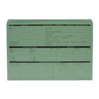 Custom Forms Green Personnel Wallet Pack of 50 PWG01