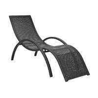 curved rattan sun lounger