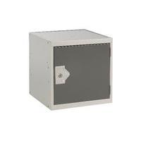 cube locker one compartment dark grey door 300x300x300mm mc00087