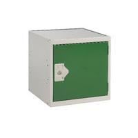 Cube Locker One Compartment Green Door 450x450x450mm MC00100