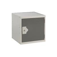 cube locker one compartment dark grey door 450x450x450mm mc00099