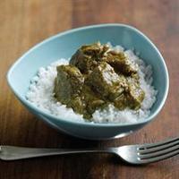 Curry Mutton and White Rice