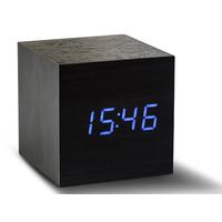 cube black click clock led blue