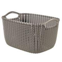 Curver Knit Collection Harvest Brown 8L Plastic Storage Basket