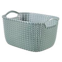 Curver Knit Collection Misty Blue 3L Plastic Storage Basket