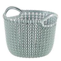 Curver Knit Collection Misty Blue 3L Plastic Storage Basket