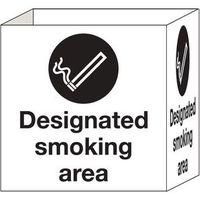 CUBE SIGNS SMOKING AREA 200 X 200MM