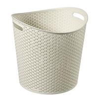CURVER Set of 6 My Style Round Baskets, White