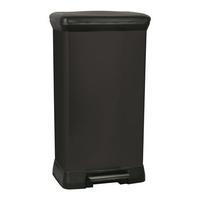 CURVER Large Deco Pedal Bin, Black