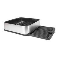 CURVER Urban Square Dish Drainer, Silver Anthracite