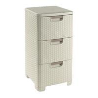 CURVER Set of Style Drawers, Whi...
