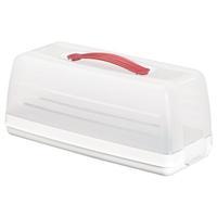 curver rectangular cake box white