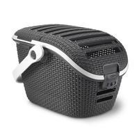 curver rattan pet carrier anthracite grey