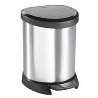 curver deco pedal bin chromeblack