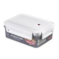 CURVER Set of 4 Aroma Premium Rectangular Food Storage Containers 1.5L, White