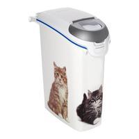 curver 10kg cat litter container whiteblue