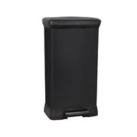 curver 50 litre rectangular bin black plastic