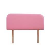 curve cotton headboard single pink