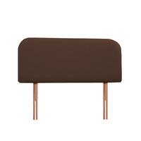 Curve Cotton Headboard Single Brown