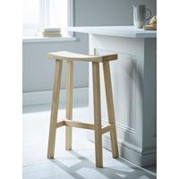 curved top oak stool oak