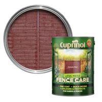 Cuprinol Less Mess Fence Care Autumn Red Matt Shed & Fence Treatment 5L