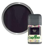 Cuprinol Garden Shades Black Ash Matt Wood Paint 50ml Tester Pot