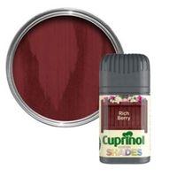 cuprinol garden shades rich berry matt wood paint 50ml