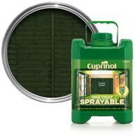 Cuprinol One Coat Sprayable Forest Green Shed & Fence Treatment 5L