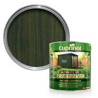 Cuprinol Ultimate Spruce Green Matt Garden Wood Preserver 4L