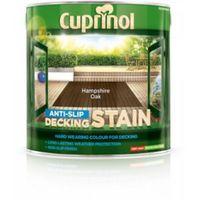 cuprinol hampshire oak matt anti slip decking stain 25l