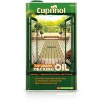 cuprinol uv guard natural matt decking oil protector 5l