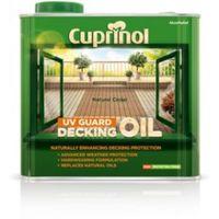 cuprinol uv guard natural cedar matt decking oil protector 25l