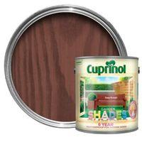 cuprinol garden shades deep russet matt wood paint 25l