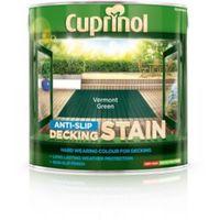 cuprinol vermont green matt anti slip decking stain 25l