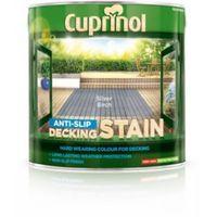 cuprinol silver birch matt anti slip decking stain 25l