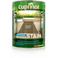 cuprinol country cedar matt anti slip decking stain 5l