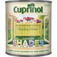 cuprinol garden shades dazzling yellow matt wood paint 1l