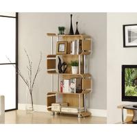 Curve Oak Bookcases