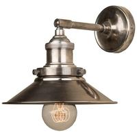 Culinary Concepts Prohibition Antique Silver Straight Wall Fitment with Small Triangular Shade