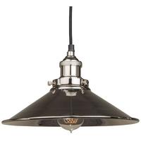Culinary Concepts Prohibition Polished Nickel Pendant with Large Triangular Shade