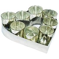 Culinary Concepts Heart Small Votive Tray with Votives